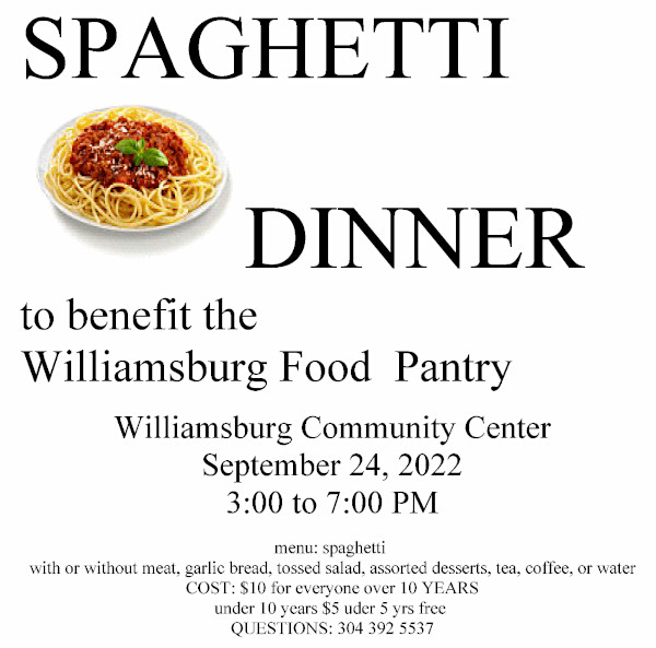 Food Pantry Spaghetti Dinner 2022